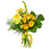 Желтый букет из роз и хризантем. Окленд