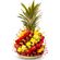 Тропический десерт. Вкусный и стильный фруктовый букет из ананаса, клубники и винограда!. Окленд